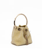 Yellow Bon Bon Micro Crystals Bucket Jimmy Choo
