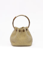 Yellow Bon Bon Micro Crystals Bucket Jimmy Choo