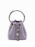Light Purple Bon Bon Micro Crystals Bucket Jimmy Choo