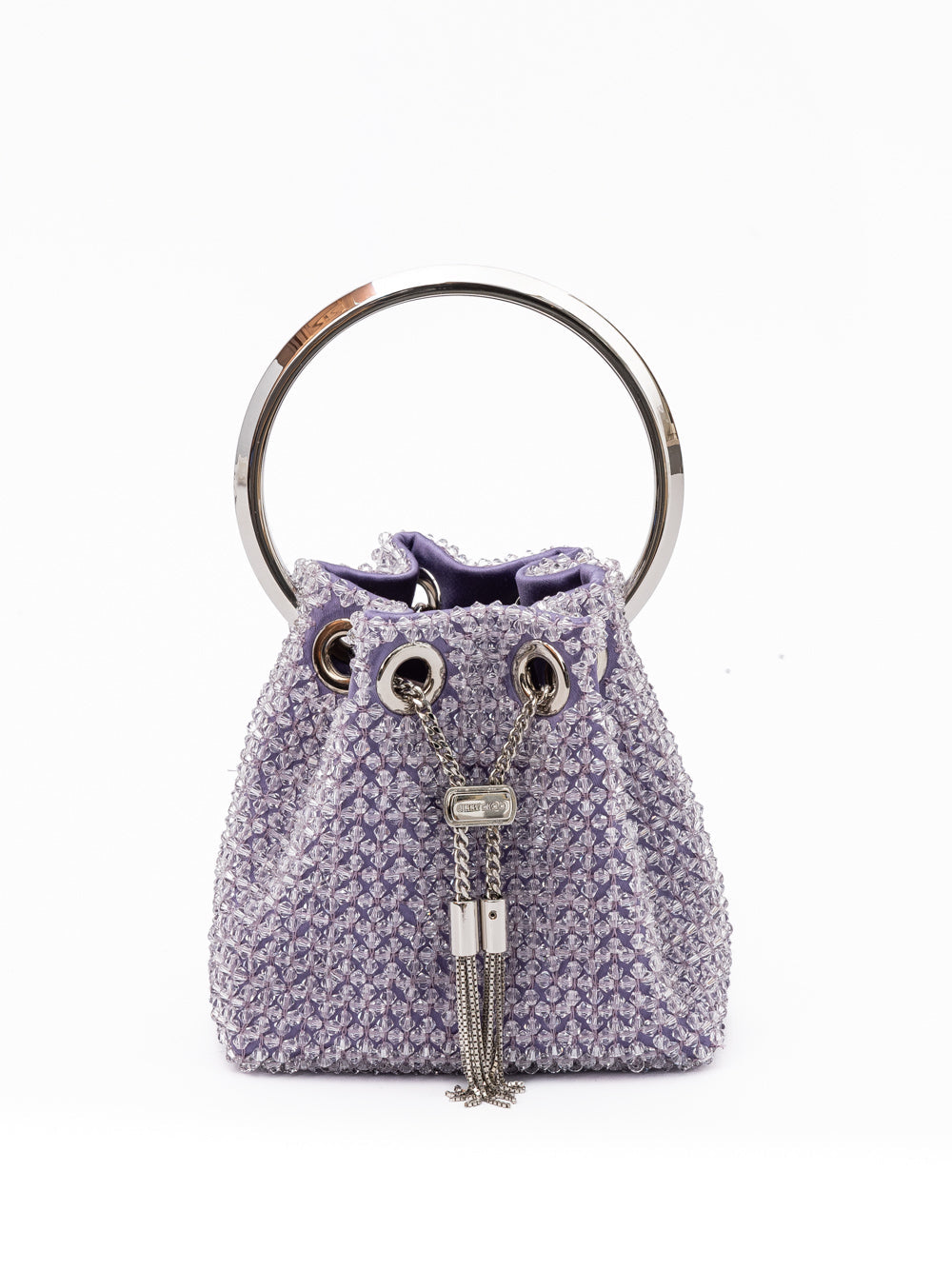 Light Purple Bon Bon Micro Crystals Bucket Jimmy Choo