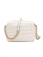 White Leather Avenue Camera Crossbody Bag Jimmy Choo