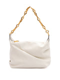 White Diamond Hobo Leather Shoulder Bag Jimmy Choo