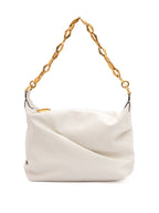 White Diamond Hobo Leather Shoulder Bag Jimmy Choo