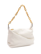 White Diamond Hobo Leather Shoulder Bag Jimmy Choo