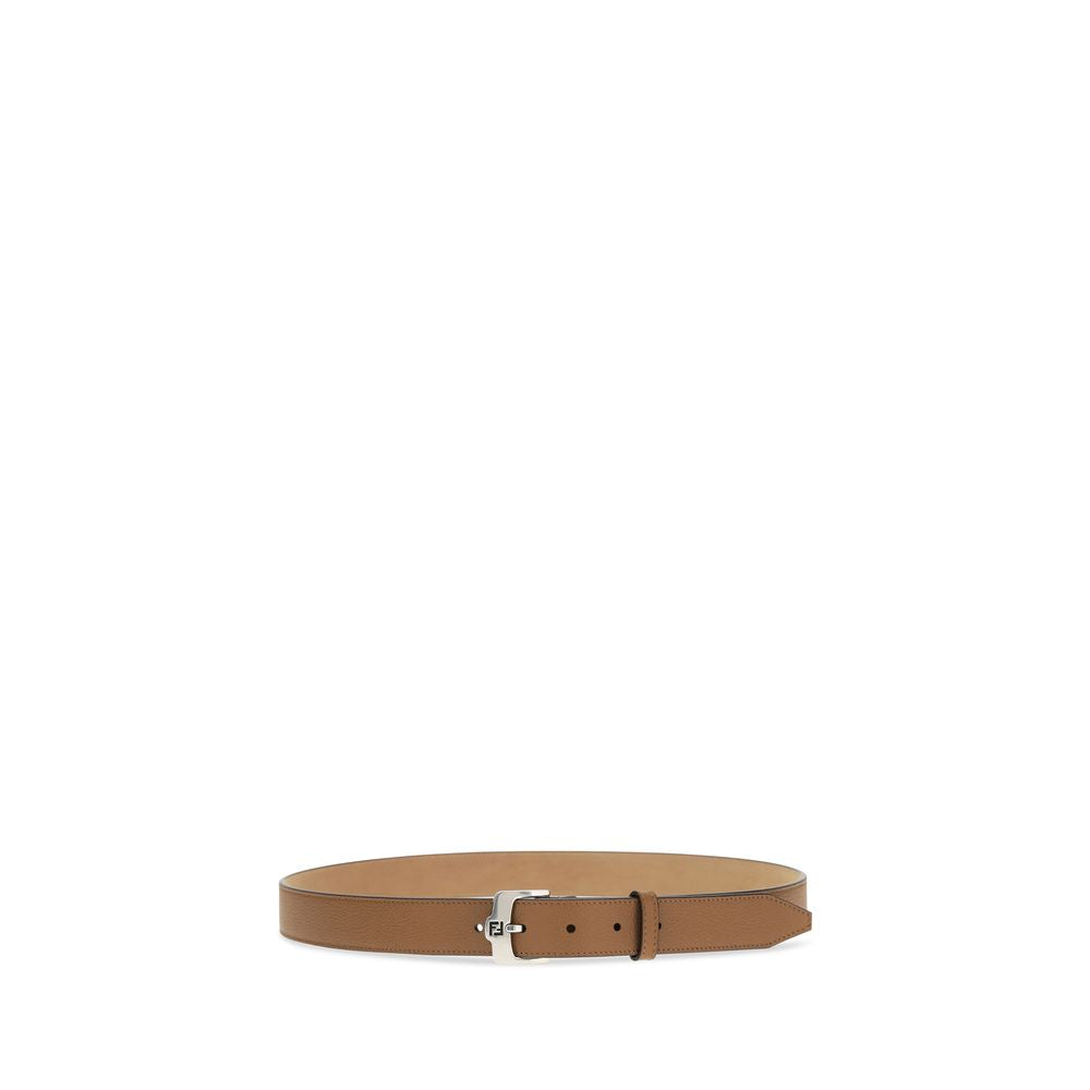 Brown Calf Leather Bos Taurus Belt Fendi