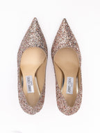 Rose Coarse Glitter Love 85 Pumps Jimmy Choo