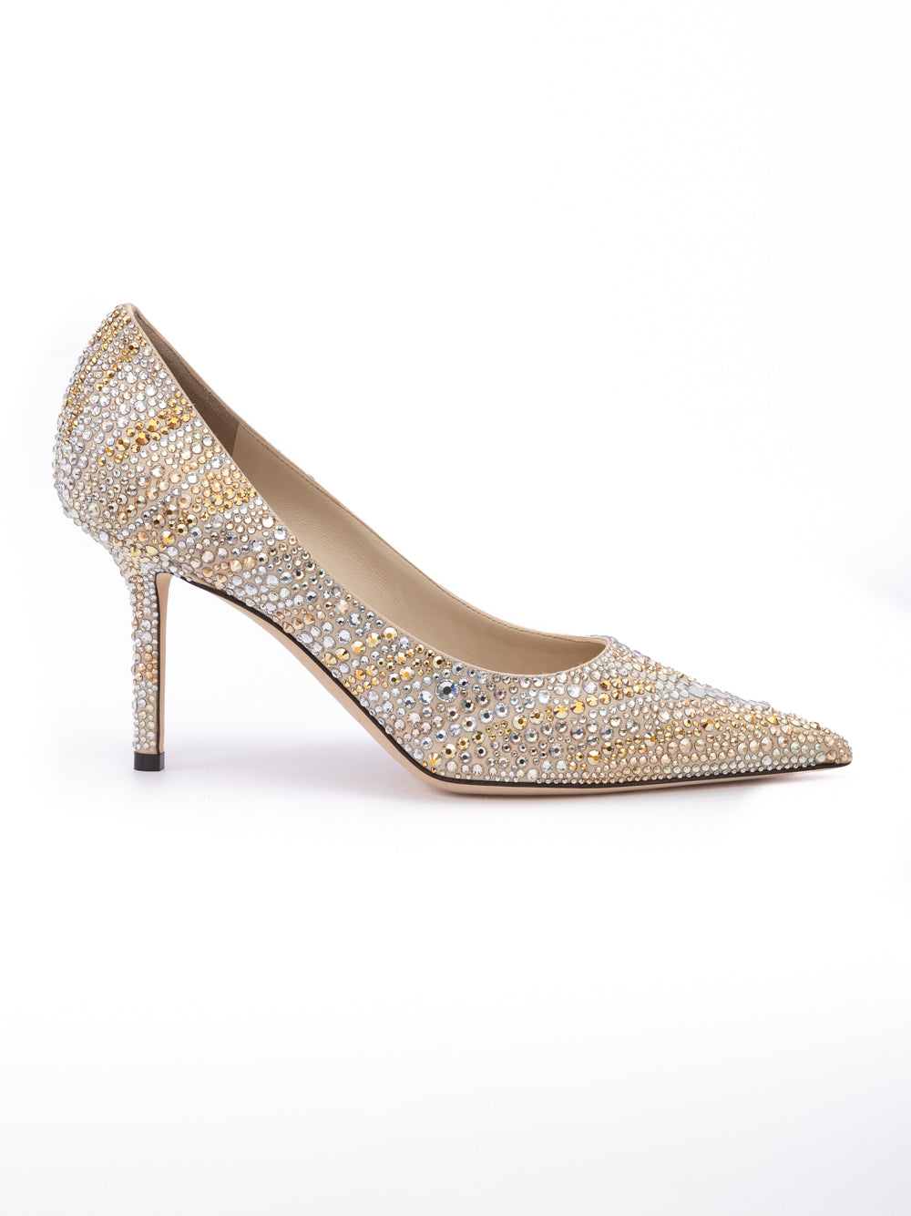 Gold Mix Crystal Love 85 Pumps Jimmy Choo