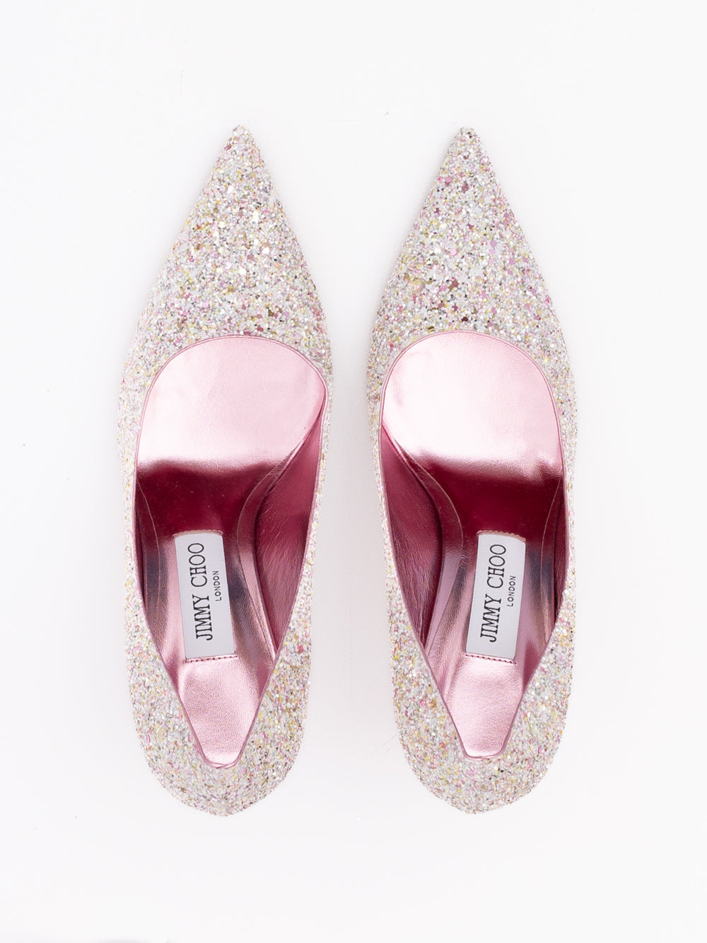 Candy Pink Glitter Love 85 Pumps Jimmy Choo