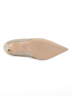Gold Glitter Fabric Agnes Pumps Jimmy Choo