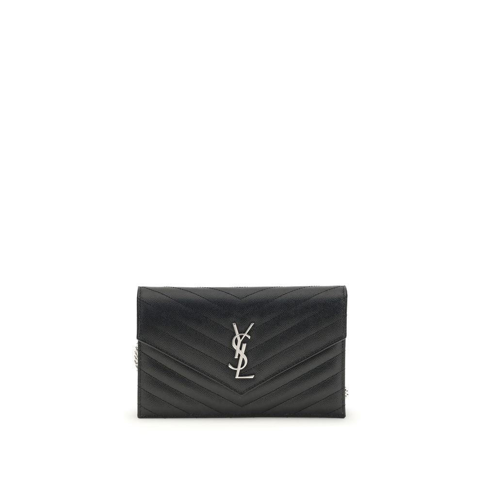 Black Calf Leather Bos Taurus Shoulder Bag Saint Laurent