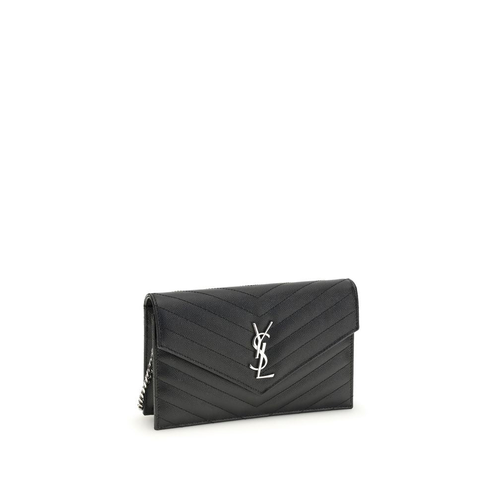Black Calf Leather Bos Taurus Shoulder Bag Saint Laurent
