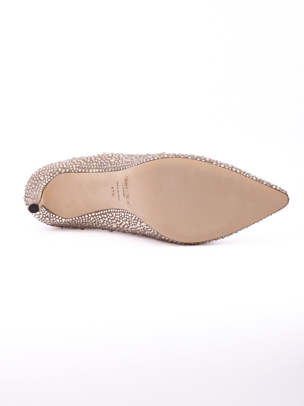 Honey Gold Shimmer Suede Crystals Romy 85 pumps Jimmy Choo