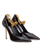 Black Patent Leather Diamond Talura 100 Pumps Jimmy Choo