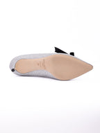 Silver Fine Glitter Fabric Romy 60 Pumps Jimmy Choo