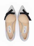 Silver Fine Glitter Fabric Romy 60 Pumps Jimmy Choo