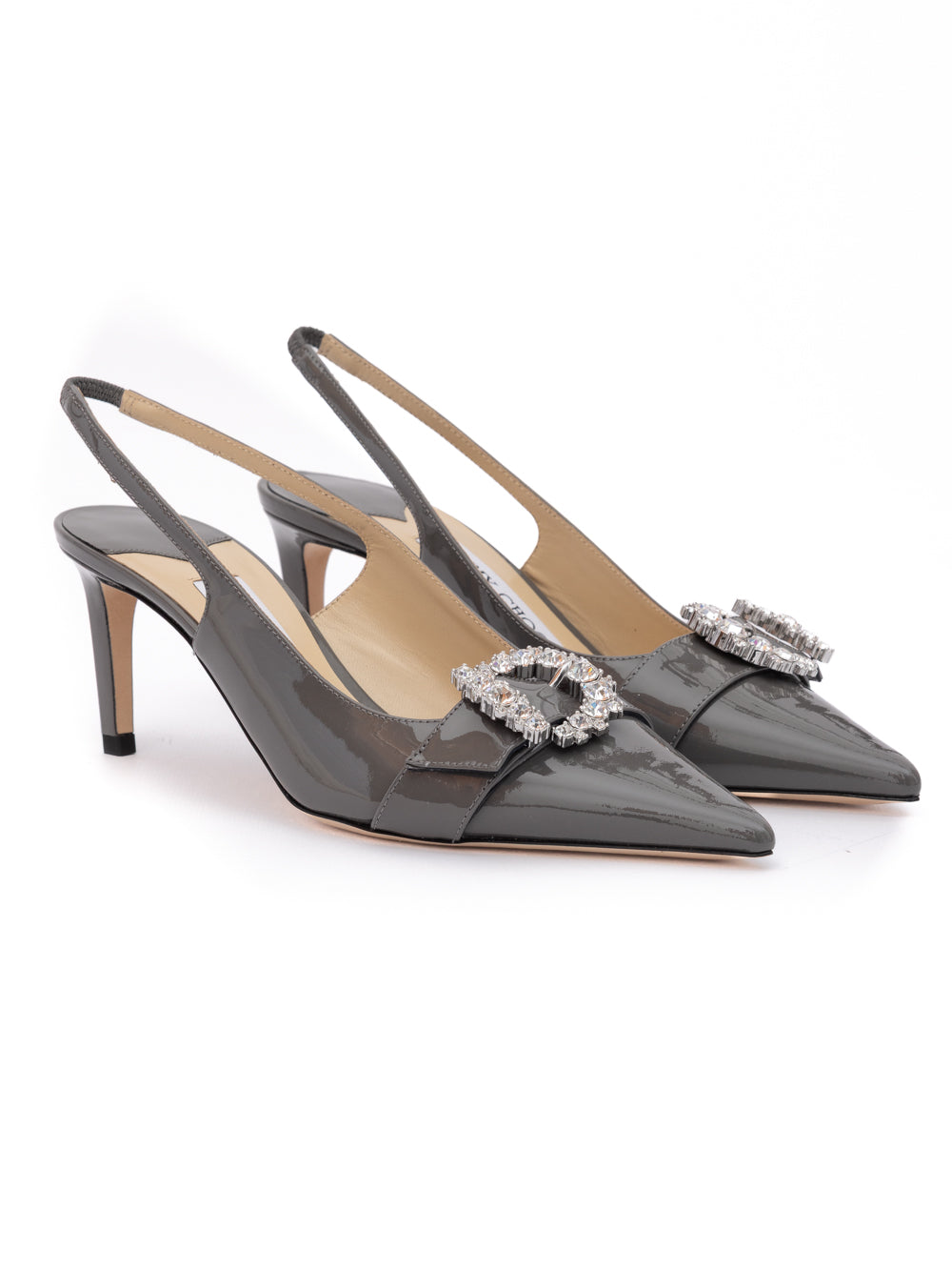 Storm Grey Patent Leather Chery SB 65 Pumps Jimmy Choo