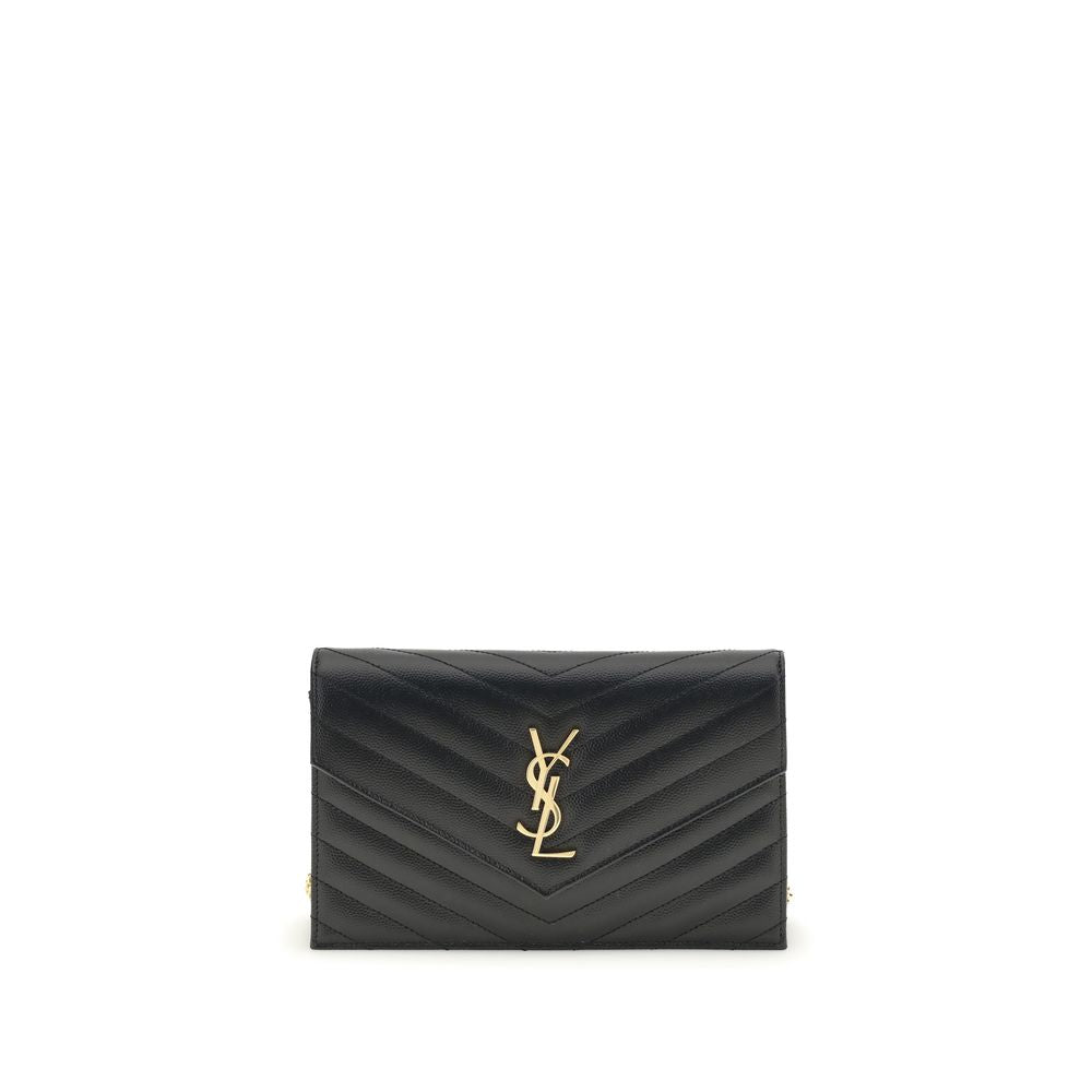 Black Calf Leather Bos Taurus Shoulder Bag Saint Laurent