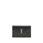 Black Calf Leather Bos Taurus Shoulder Bag Saint Laurent