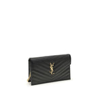 Black Calf Leather Bos Taurus Shoulder Bag Saint Laurent
