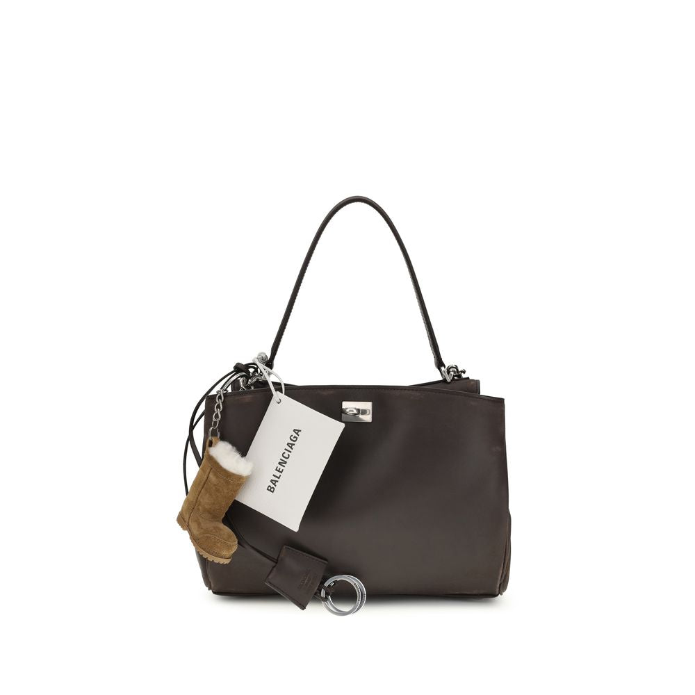 Brown Calf Leather Bos Taurus Shoulder Bag Balenciaga