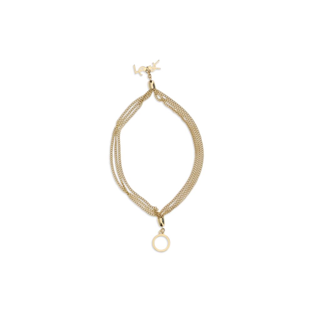Gold Brass Bracelet Saint Laurent