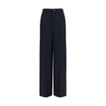 Blue Viscose Casual Pants Gucci