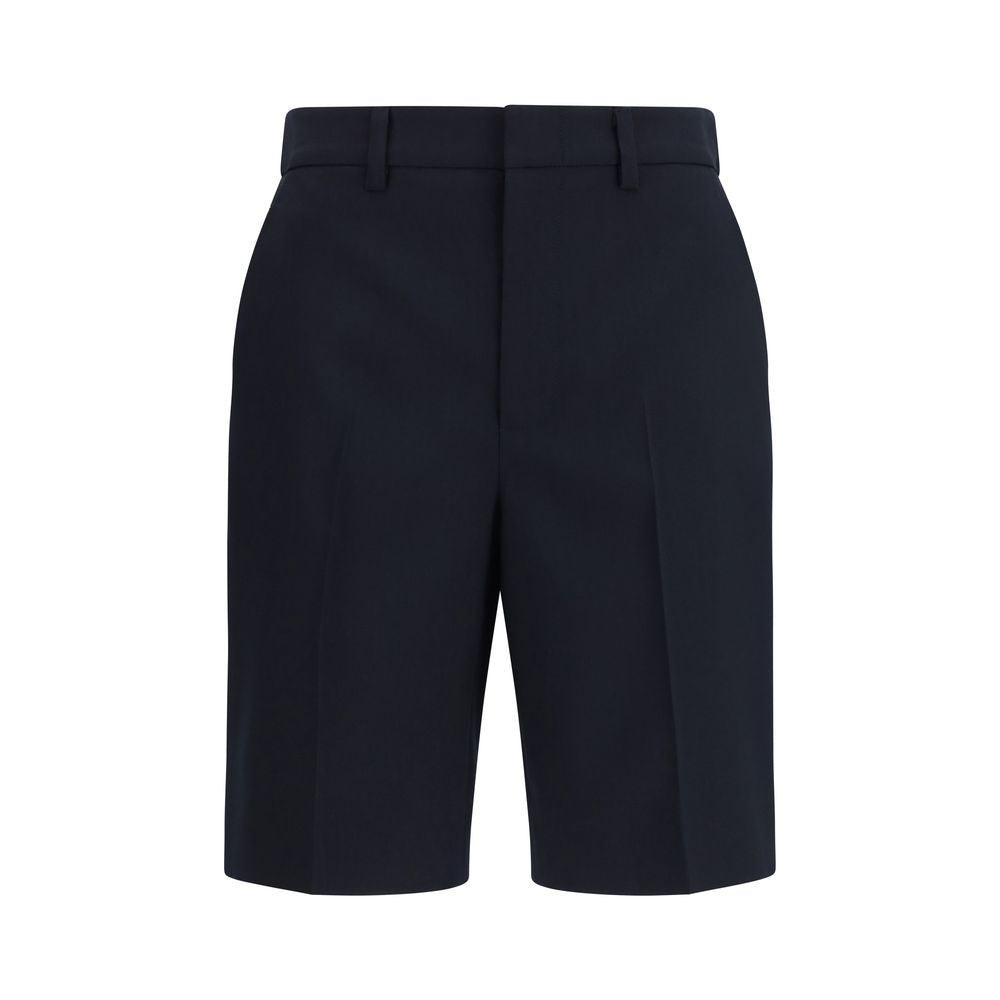 Black Cotton Bermuda Shorts Gucci