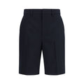 Black Cotton Bermuda Shorts Gucci