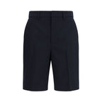 Black Cotton Bermuda Shorts Gucci