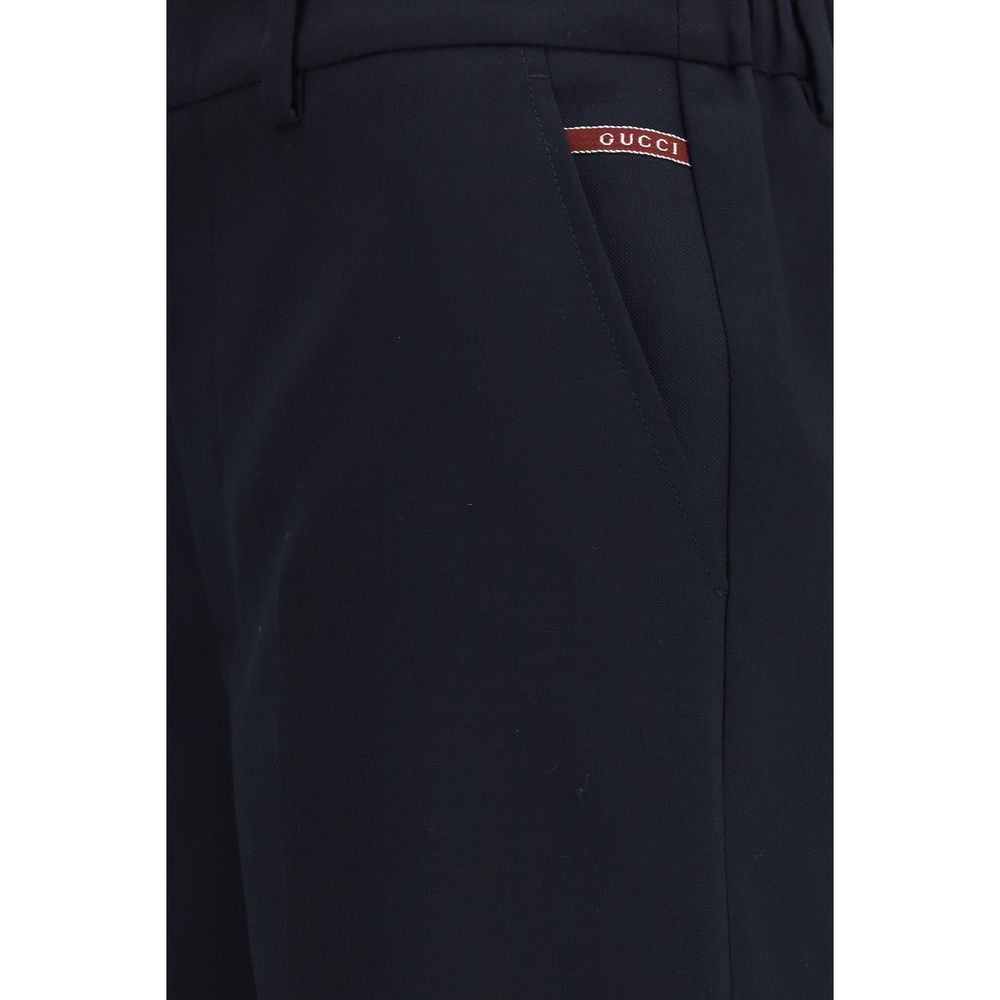 Black Cotton Bermuda Shorts Gucci