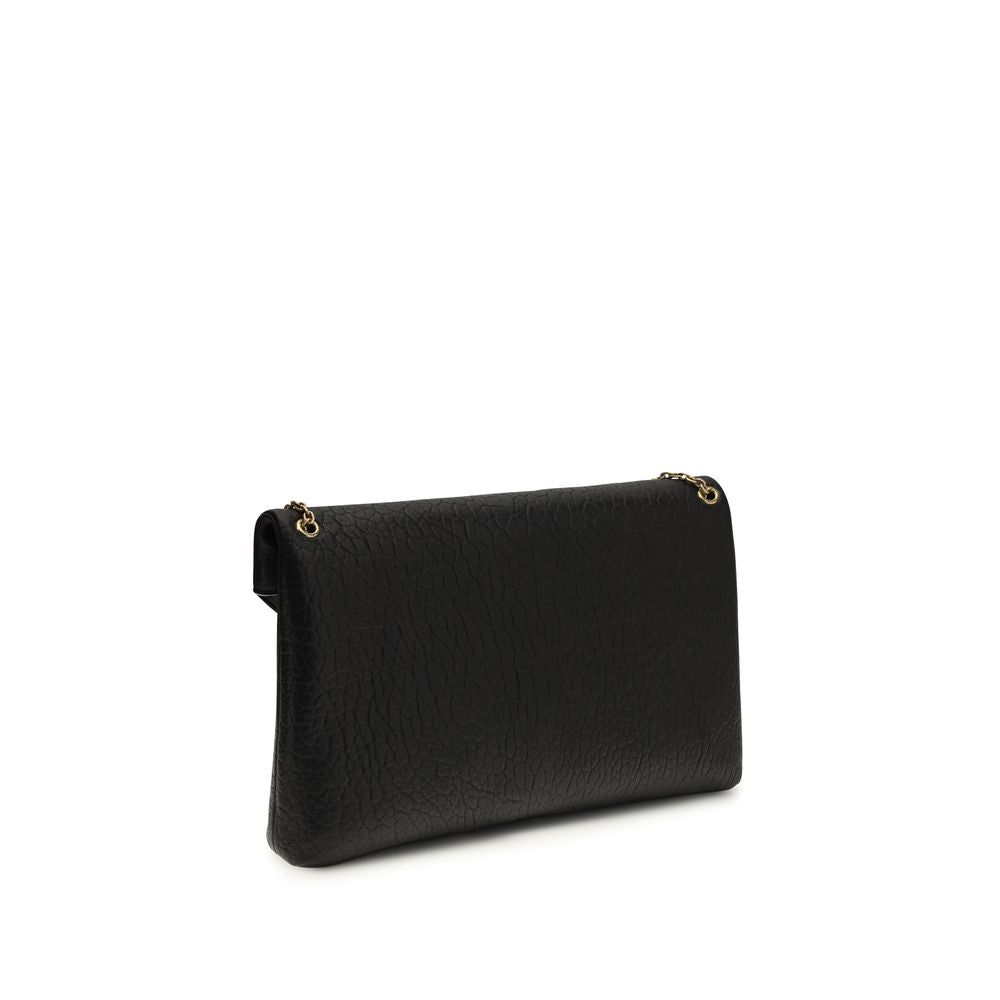 Black Lamb Ovis Aries Aries Shoulder Bag Saint Laurent