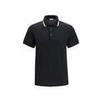 Black Cotton Polo Shirt