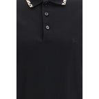 Black Cotton Polo Shirt