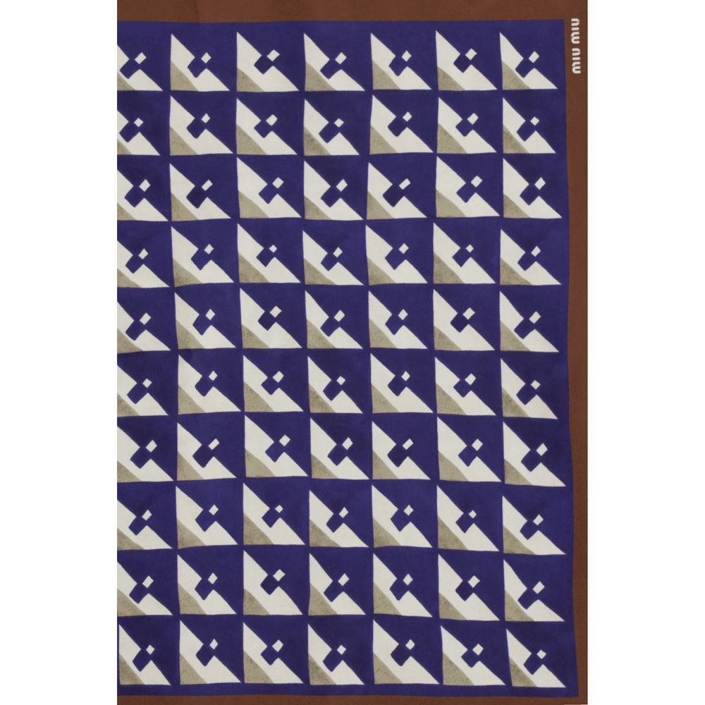 Multicolor Silk Scarf Miu Miu