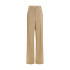 Beige Silk Dress Pants Valentino