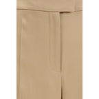 Beige Silk Dress Pants Valentino