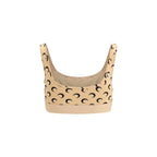 Beige Polyamide Sport Bra