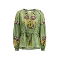 Bicolor Silk Pattern Shirt Valentino