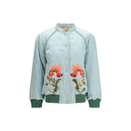Blue Silk Bomber Valentino