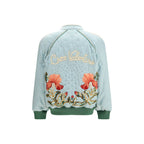 Blue Silk Bomber Valentino