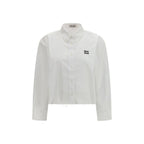 White Cotton Dress Shirt Miu Miu