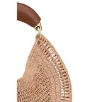 Beige Raffia Shoulder Bag Chloé