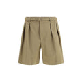 Beige Cotton Bermuda Shorts Saint Laurent