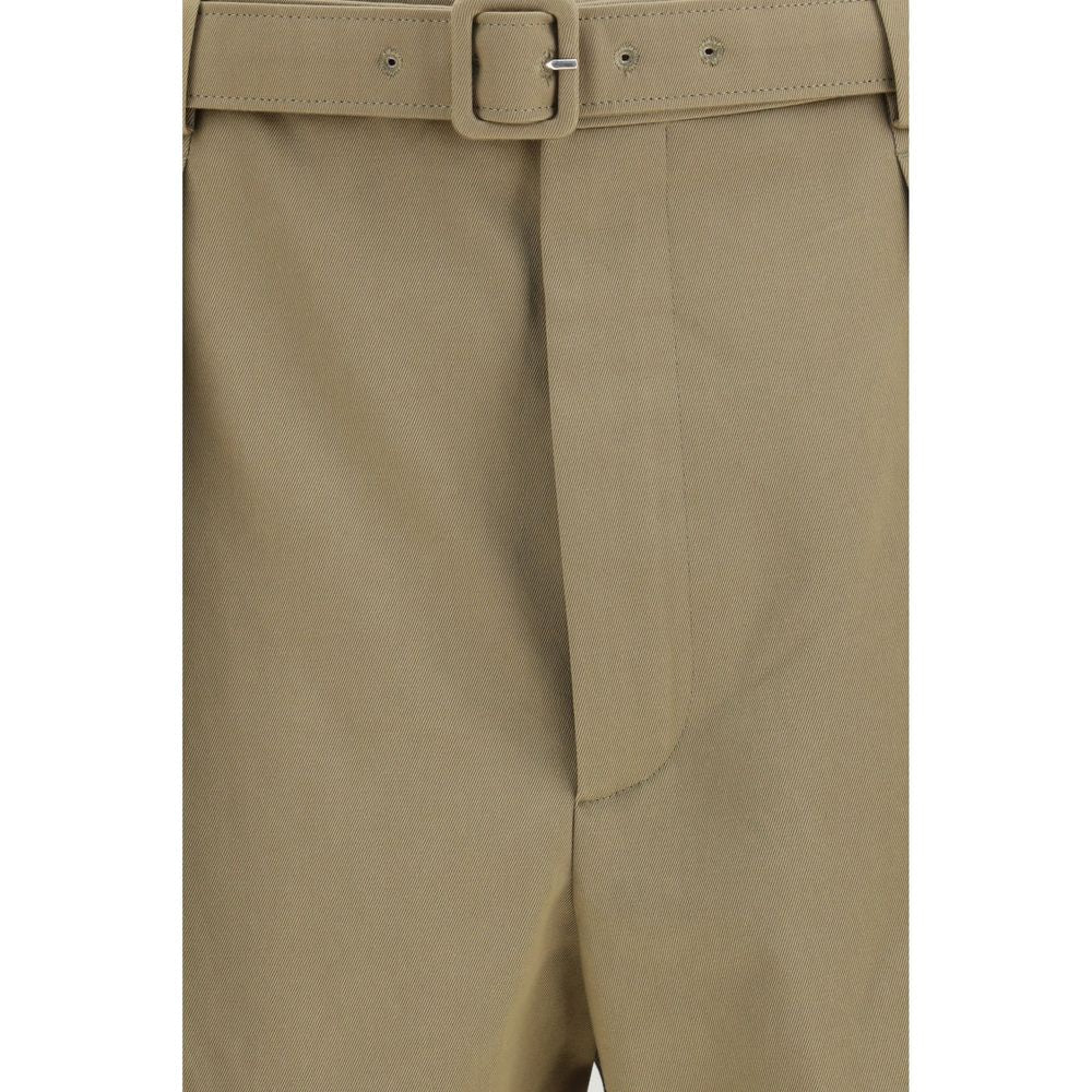Beige Cotton Bermuda Shorts Saint Laurent