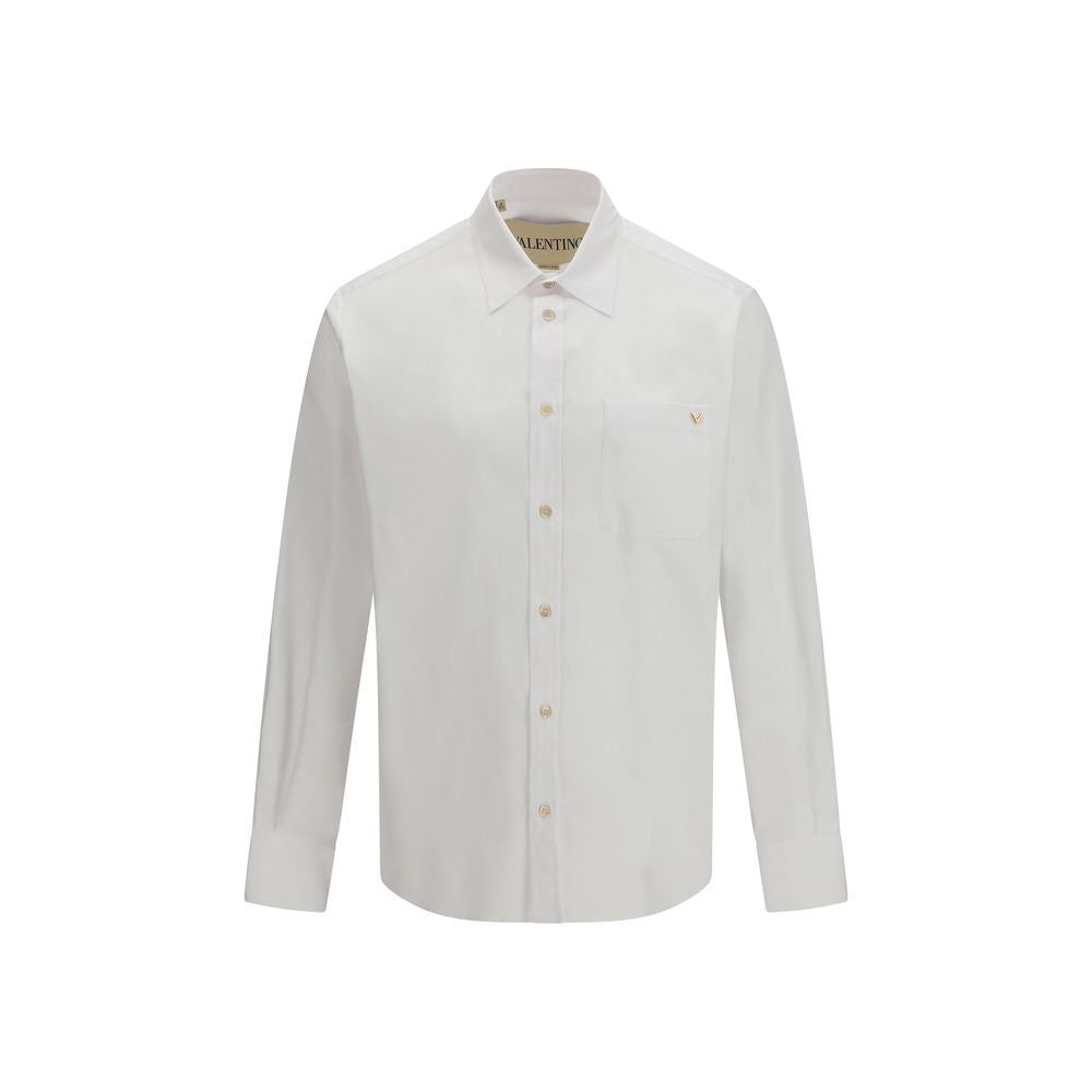 White Cotton Dress Shirt Valentino