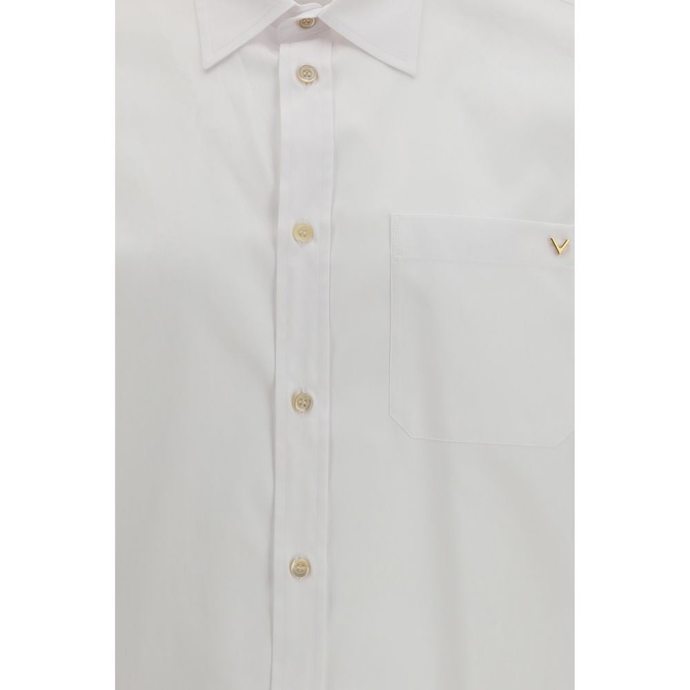 White Cotton Dress Shirt Valentino