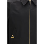 Black Cotton Bomber Valentino