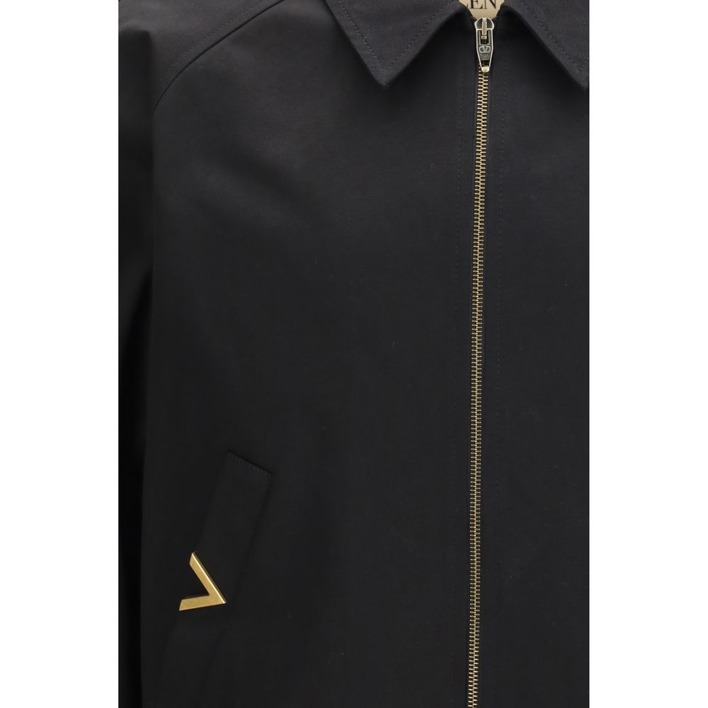 Black Cotton Bomber Valentino