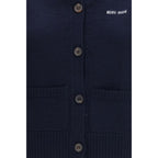 Blue Cashmere Sleeveles Sweater Miu Miu