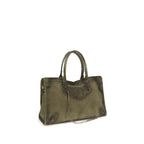Bicolor Calf Leather Bos Taurus Shoulder Bag Balenciaga